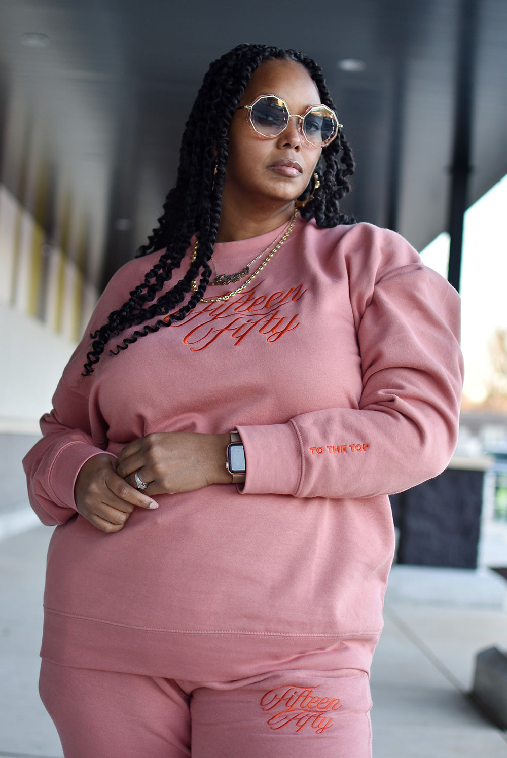SCRIPTED MONOTONE SWEATSHIRT