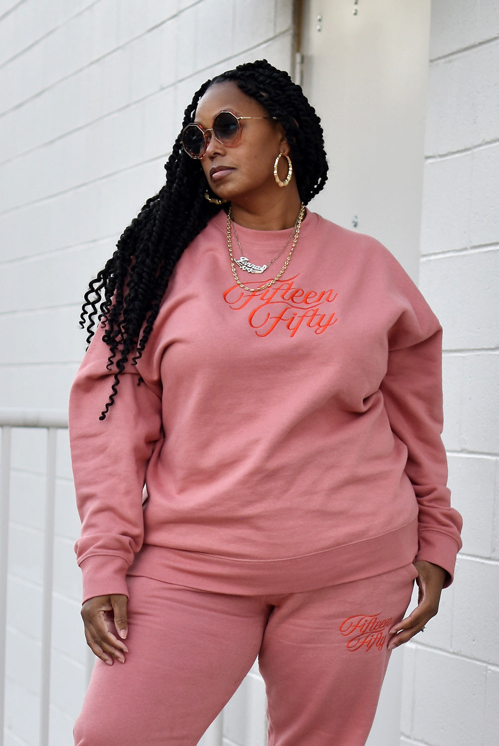 SCRIPTED MONOTONE SWEATSHIRT
