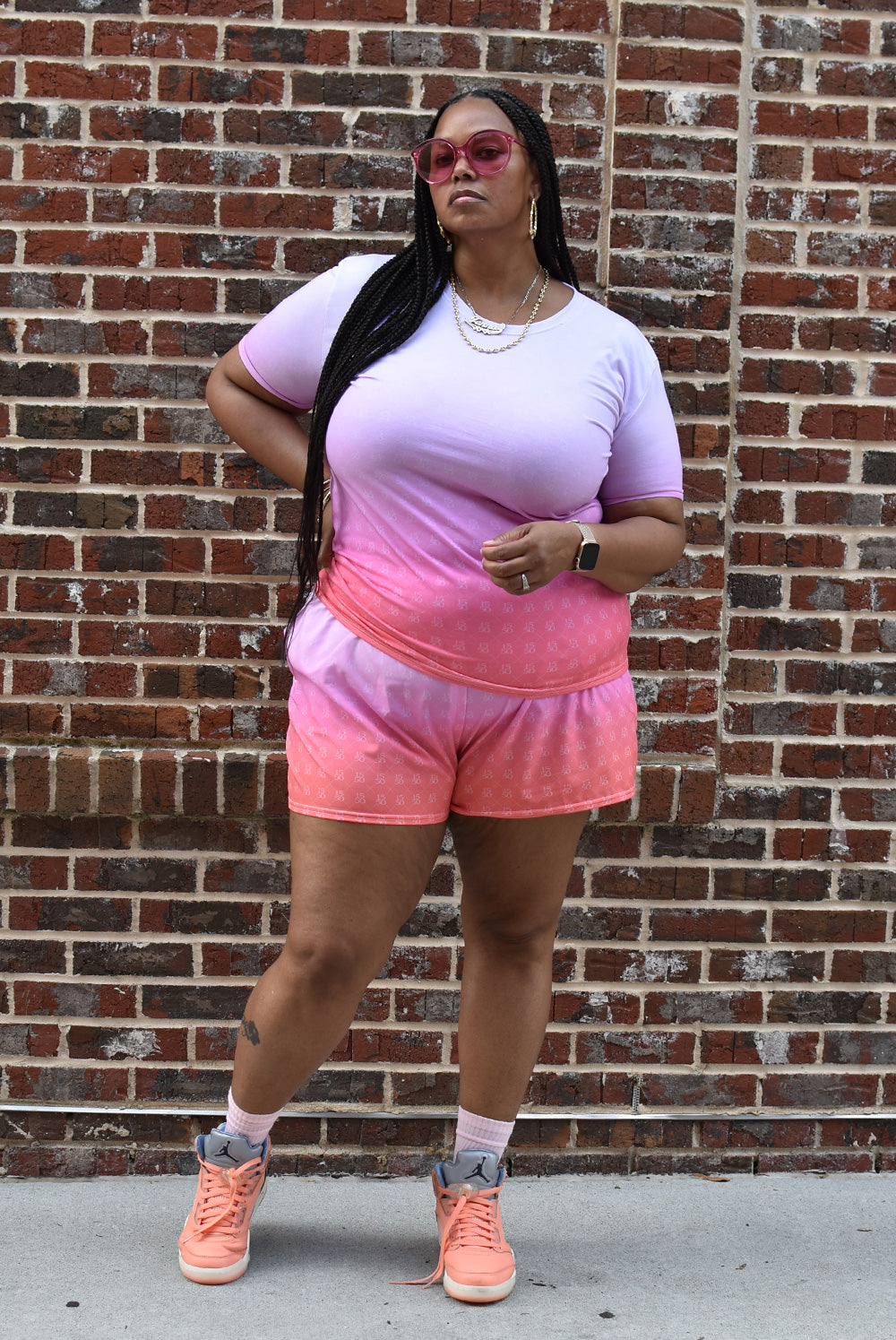 SUNSET MONOGRAM WOMEN'S SHORTS