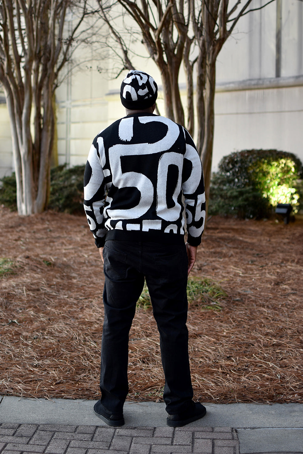 DOING NUMBERS KNIT SWEATER