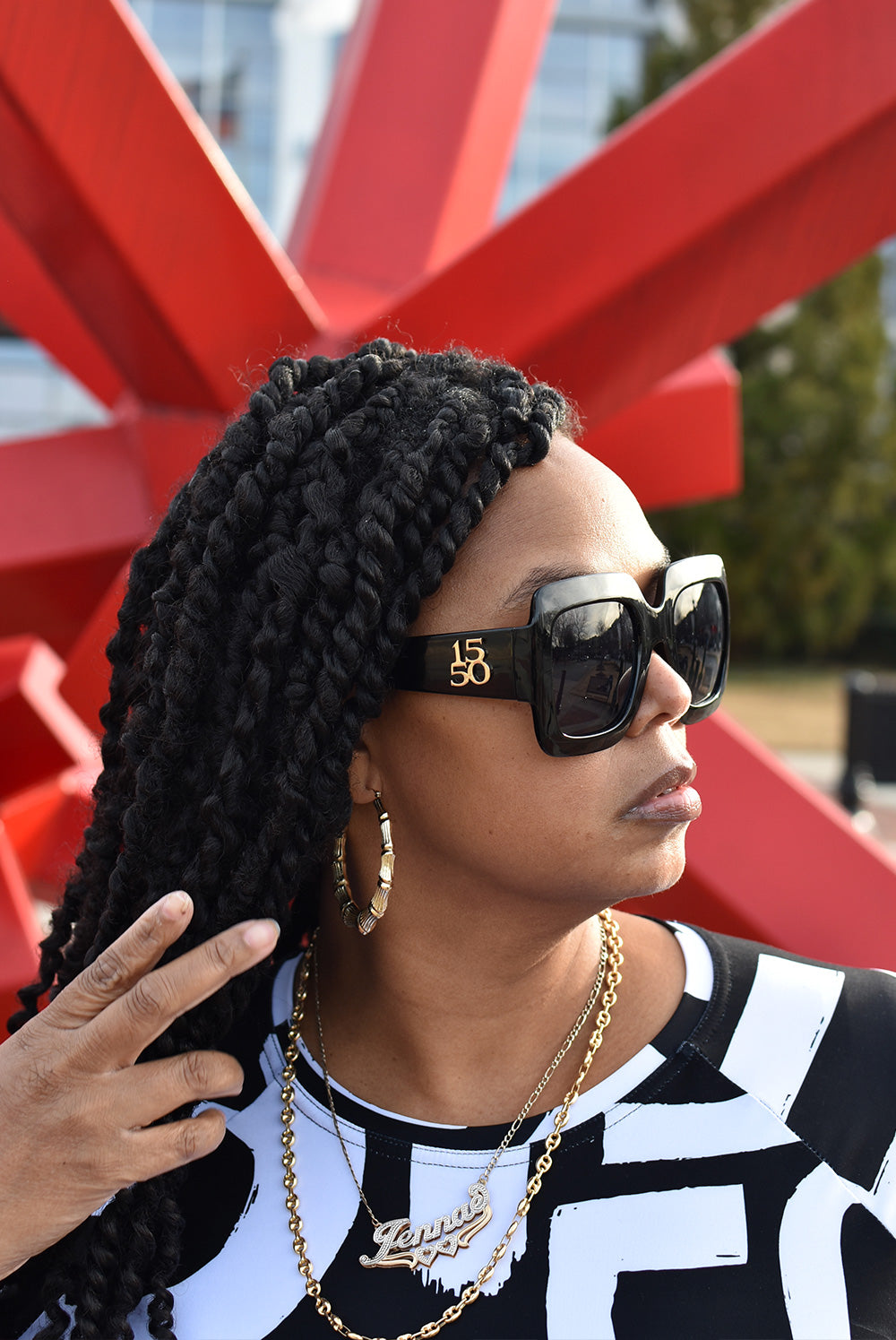 1550 LUCKY OVERSIZED SUNGLASSES