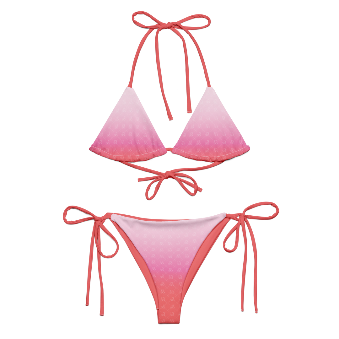 SUNSET MONOGRAM STRING BIKINI TOP