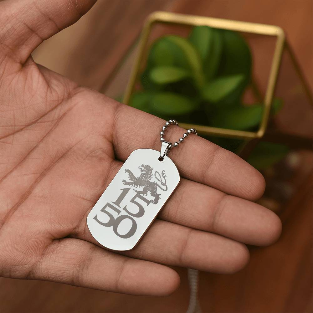 MDL LION DOG TAG NECKLACE