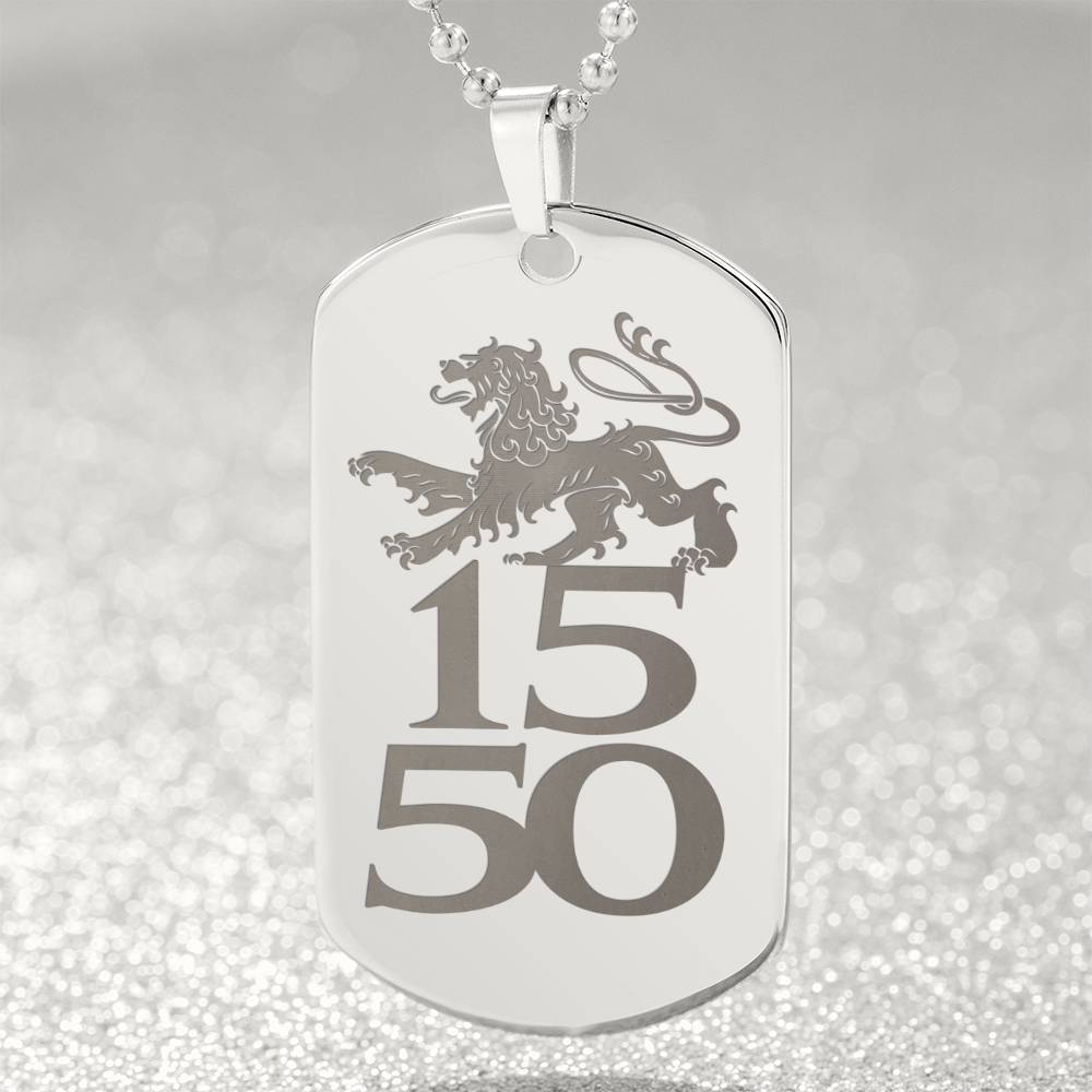 MDL LION DOG TAG NECKLACE