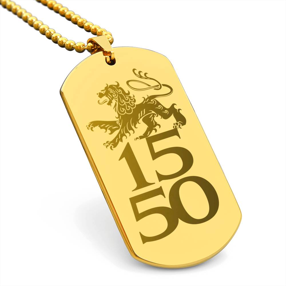MDL LION DOG TAG NECKLACE