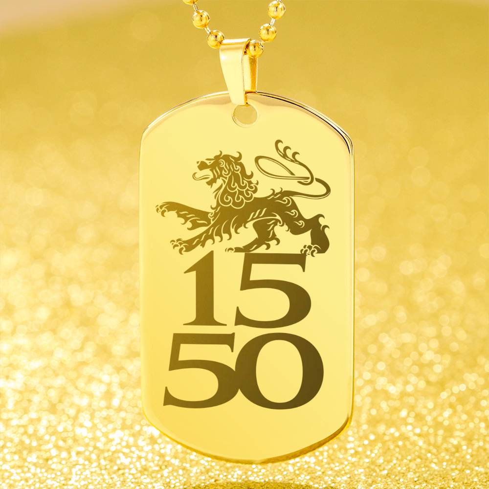 MDL LION DOG TAG NECKLACE
