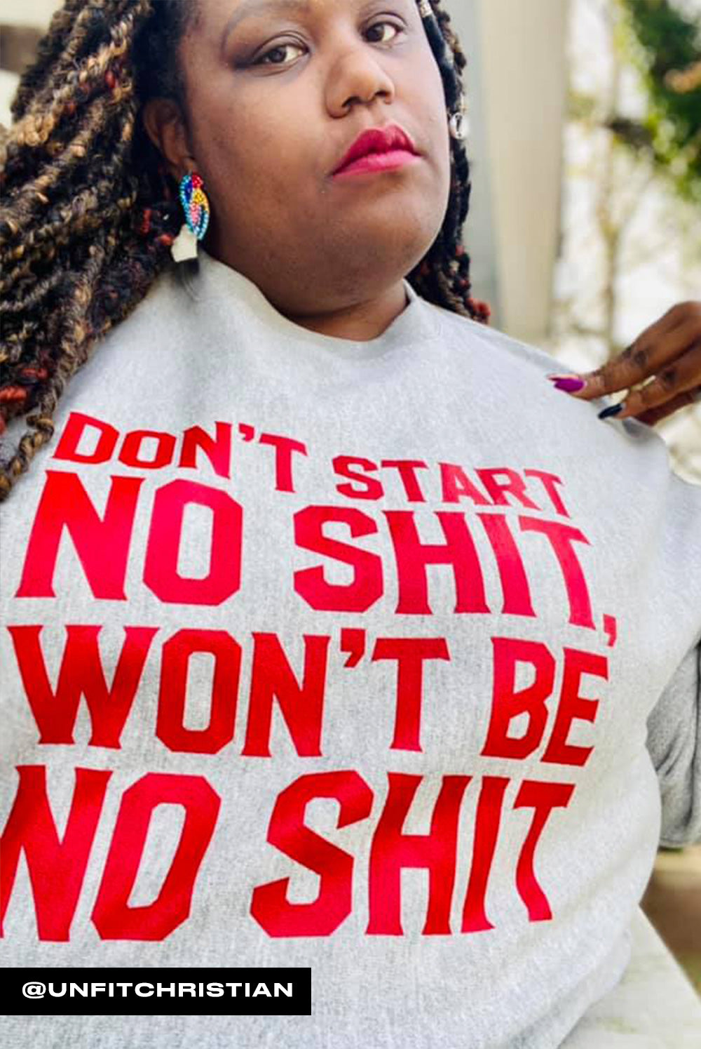 DON'T START CHAMPION SWEATSHIRT