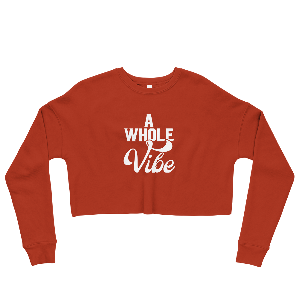 A WHOLE VIBE CROP SWEATSHIRT
