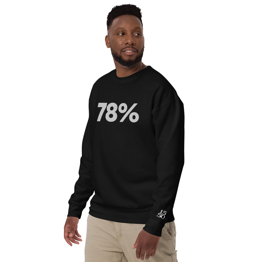 78% EMBROIDERED SWEATSHIRT