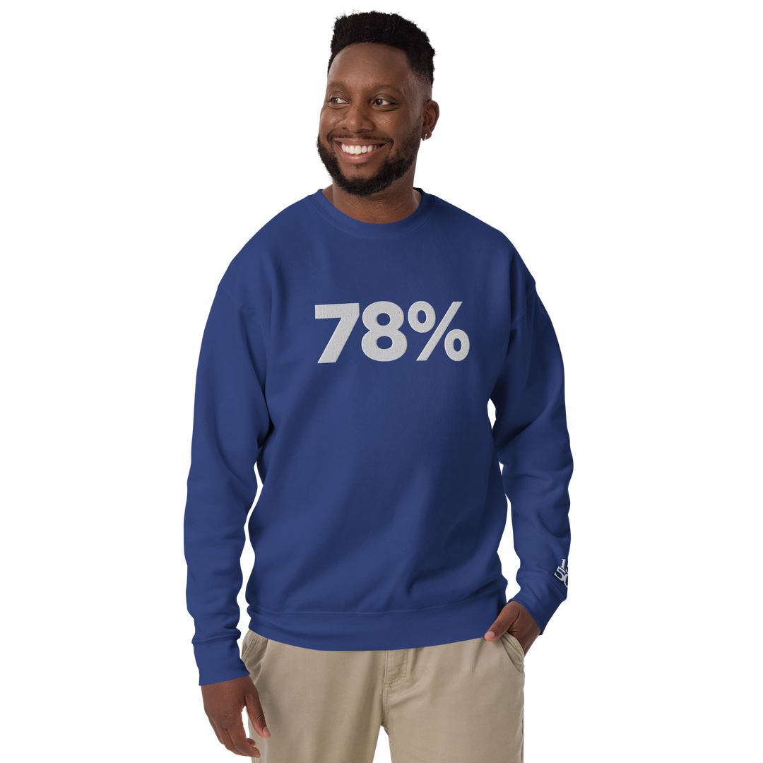 78% EMBROIDERED SWEATSHIRT