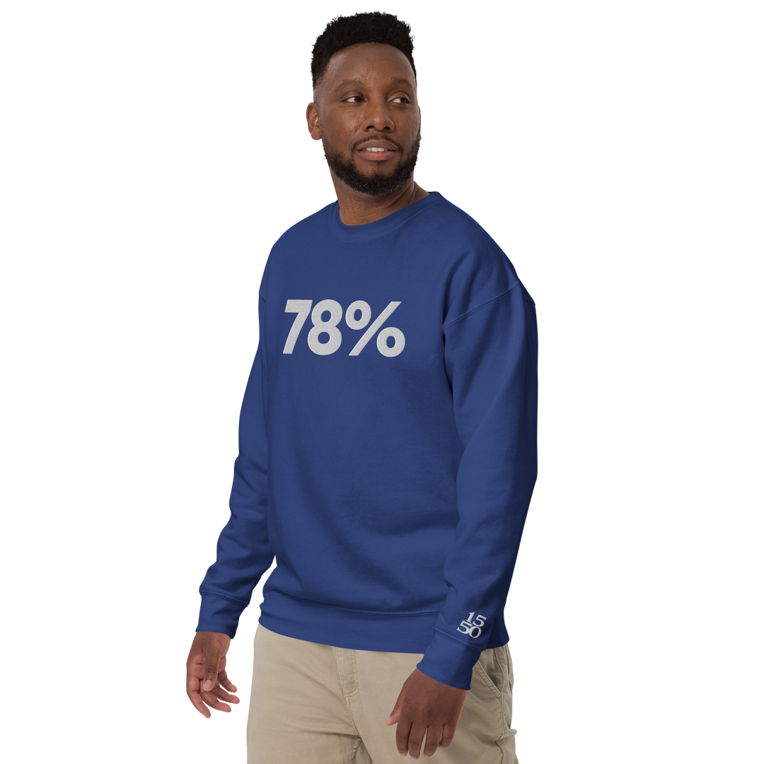 78% EMBROIDERED SWEATSHIRT